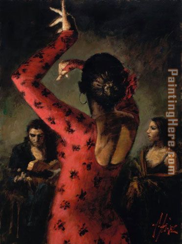 tabladoiv painting - Flamenco Dancer tabladoiv art painting